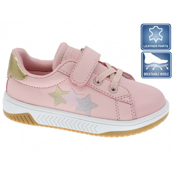 Αθλητικά παπούτσια με διακόσμηση αστεριών, ροζ Beppi 247717 