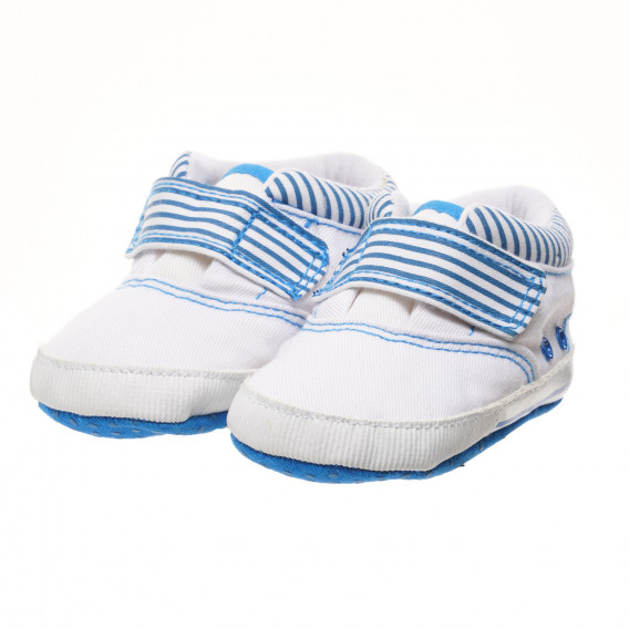 Μπότες σε λευκές και μπλε ρίγες για ένα μωρό Chicco 247922 