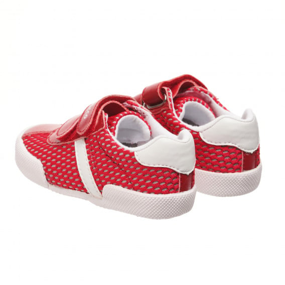 Πάνινα παπούτσια με λευκές πινελιές, με κόκκινο χρώμα Chicco 247999 2