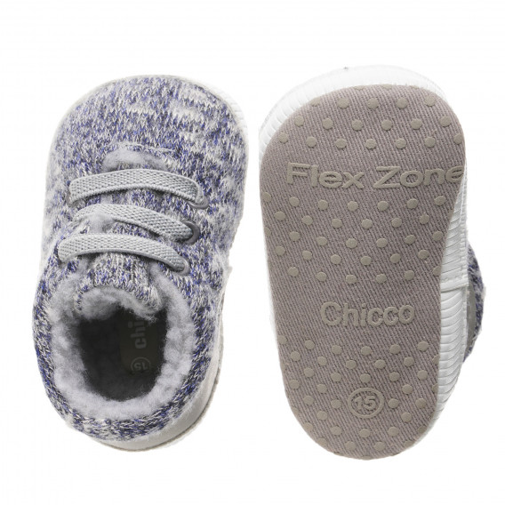 Παπουτσάκια με γκρι τόνους για ένα μωρό, πολύχρωμα Chicco 248012 3