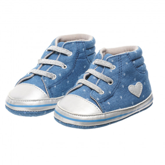 Μπότες τζιν για ένα μωρό με απλικέ καρδιά Chicco 248013 