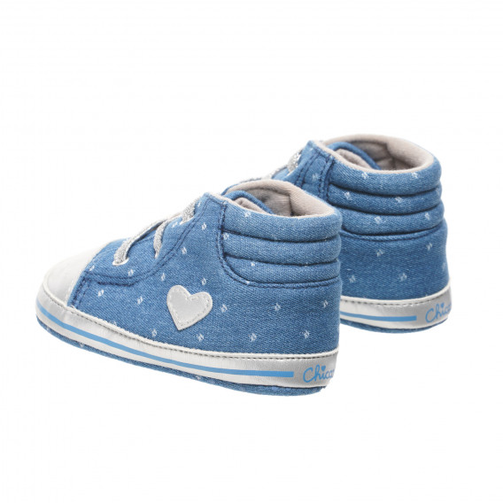 Μπότες τζιν για ένα μωρό με απλικέ καρδιά Chicco 248015 2