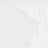 Βαμβακερό φόρεμα με ιμάντες για ένα μωρό, λευκό Chicco 248032 2
