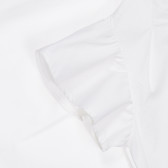 Βαμβακερή μπλούζα με κοντά μανίκια, λευκή Chicco 248057 3