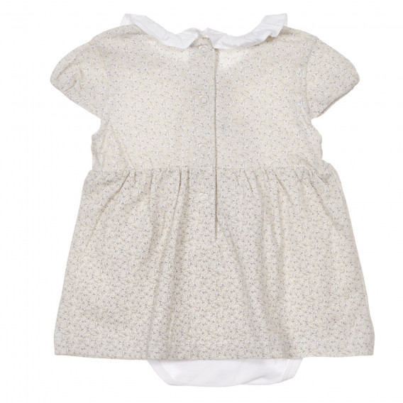 Βαμβακερό φόρεμα τύπου σώματος με λουλουδάτο τύπωμα για ένα μωρό Chicco 248074 4