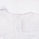 Βαμβακερή μπλούζα με κοντά μανίκια για μωρό, λευκό. Chicco 248094 3