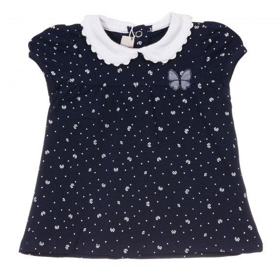 Μπλουζάκι βαμβακερό πεταλούδα για μωρά, μπλε Chicco 248108 