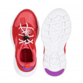 Πάνινα παπούτσια με ελαστικά κορδόνια και φυσικό σουέτ, κόκκινο Timberland 248240 2