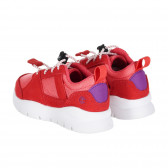Πάνινα παπούτσια με ελαστικά κορδόνια και φυσικό σουέτ, κόκκινο Timberland 248241 3