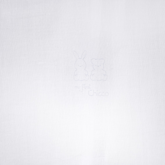 Βαμβακερή αμάνικη μπλούζα για ένα μωρό, λευκό Chicco 248255 3
