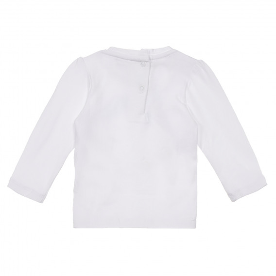 Βαμβακερή μπλούζα με γραφικό σχέδιο για ένα μωρό, λευκό. Chicco 248293 4
