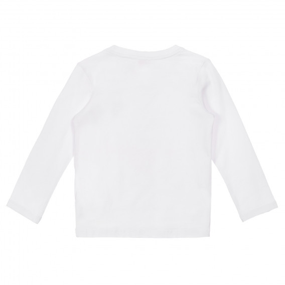 Βαμβακερή μπλούζα με καρδιά για λευκό μωρό Chicco 248297 4