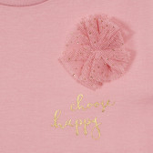 Βαμβακερή μπλούζα με βολάν, σε ροζ χρώμα Chicco 248319 2
