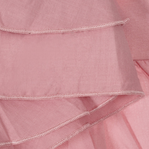 Βαμβακερή μπλούζα με βολάν, σε ροζ χρώμα Chicco 248320 3