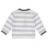 Ριγέ μπλούζα με μακριά μανίκια για ένα μωρό σε λευκό και μπλε Chicco 248337 4