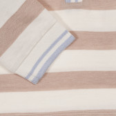 Ριγέ μπλούζα με μακριά μανίκια για ένα μωρό, μπεζ Chicco 248340 3