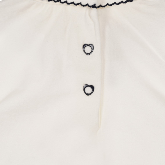 Βαμβακερή μπλούζα με τύπωμα αρκούδας για λευκό, λευκό Chicco 248348 3