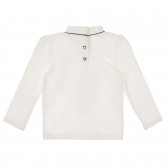 Βαμβακερή μπλούζα με τύπωμα αρκούδας για λευκό, λευκό Chicco 248349 4