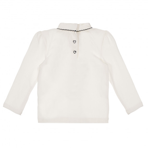 Βαμβακερή μπλούζα με τύπωμα αρκούδας για λευκό, λευκό Chicco 248349 4