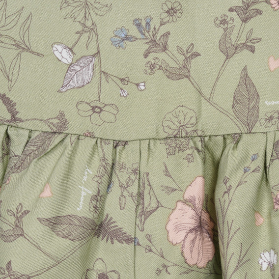 Φόρεμα με λουλουδάτο τύπωμα, πράσινο Chicco 248355 2