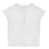 Βαμβακερό μπλουζάκι Γεια για ένα μωρό, λευκό Chicco 248376 4