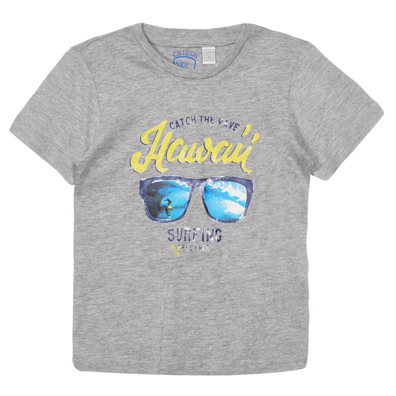 Μπλουζάκι από Χαβάη, γκρι  248441