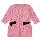 Βαμβακερό φόρεμα με αστέρι για μωρά, ροζ Chicco 248460 