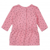 Βαμβακερό φόρεμα με αστέρι για μωρά, ροζ Chicco 248461 4