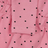 Βαμβακερό φόρεμα με αστέρι για μωρά, ροζ Chicco 248462 2