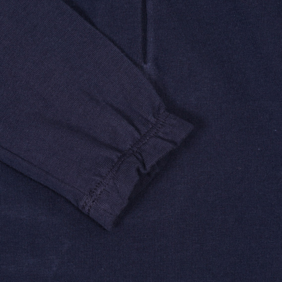 Βαμβακερή μπλούζα με κουνελάκι για ένα μωρό, σκούρο μπλε Chicco 248470 3