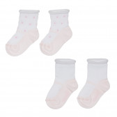 Σετ από δύο παιδικές κάλτσες, σε λευκό Chicco 248492 