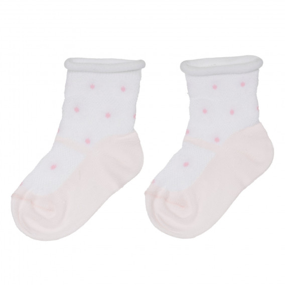 Σετ από δύο παιδικές κάλτσες, σε λευκό Chicco 248495 4