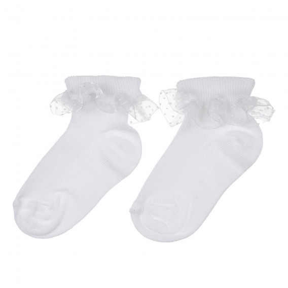 Κάλτσες με βολάν για ένα μωρό, λευκό Chicco 248502 