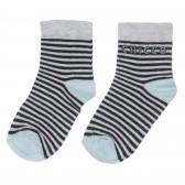 Σετ από δύο ζευγάρια παιδικές κάλτσες, με μπλε χρώμα Chicco 248507 4