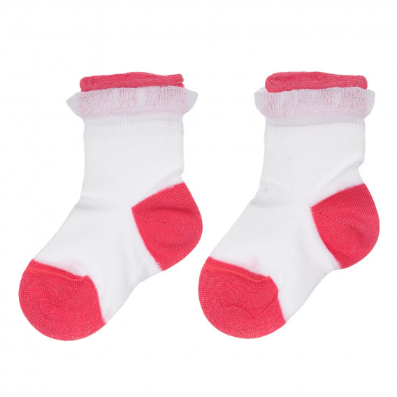 Κάλτσες με κόκκινες πινελιές για ένα μωρό, λευκό Chicco 248516 