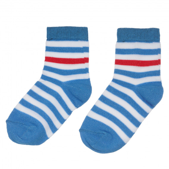 Σετ τριών ζευγαριών κάλτσες σε μπλε και γκρι Chicco 248521 4