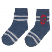 Σετ τριών ζευγαριών κάλτσες σε μπλε και γκρι Chicco 248522 5