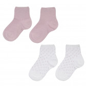 Σετ από δύο ζευγάρια κάλτσες με γυαλιστερά νήματα για ένα μωρό Chicco 248532 