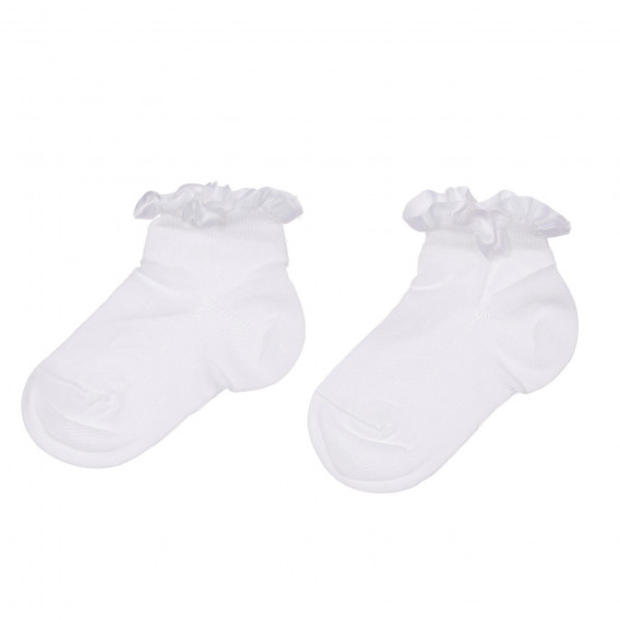 Κάλτσες με βολάν, για ένα μωρό, λευκό Chicco 248536 