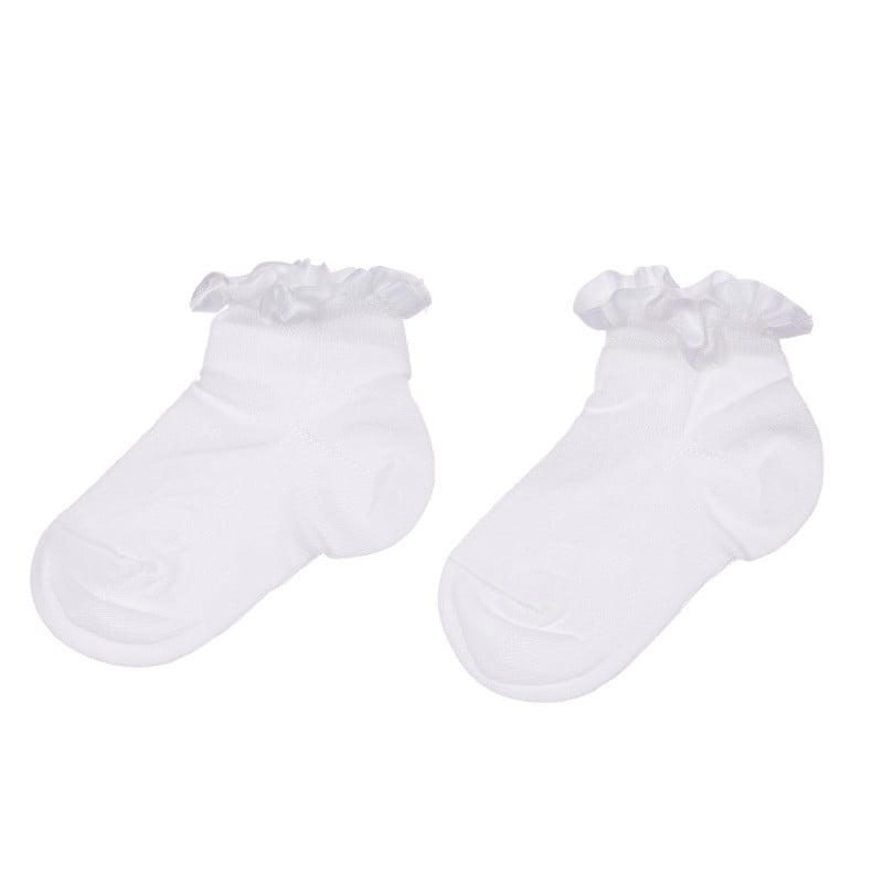 Κάλτσες με βολάν, για ένα μωρό, λευκό  248536
