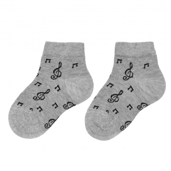 Κάλτσες με τυπωμένες νότες για ένα μωρό, γκρι Chicco 248538 