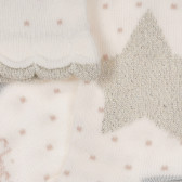 Βαμβακερές κάλτσες με γυαλιστερά χρώματα για ένα μωρό, λευκό Chicco 248558 4