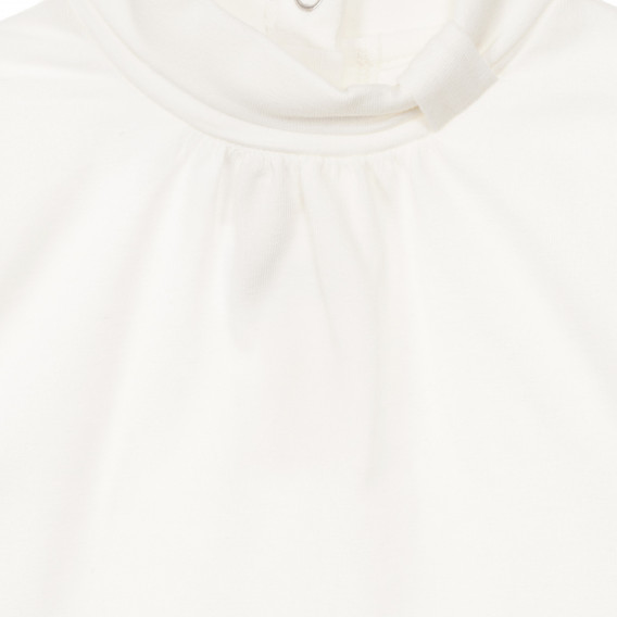 Βαμβακερή μπλούζα με κολάρο πόλο για ένα μωρό, λευκό Chicco 248572 2
