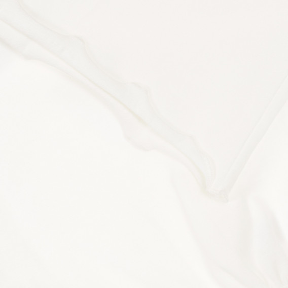 Βαμβακερή μπλούζα με κολάρο πόλο για ένα μωρό, λευκό Chicco 248573 3
