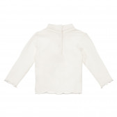 Βαμβακερή μπλούζα με κολάρο πόλο για ένα μωρό, λευκό Chicco 248574 4