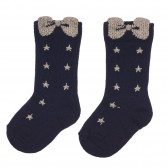 Κάλτσες με κέντημα για ένα μωρό, σκούρο μπλε Chicco 248575 