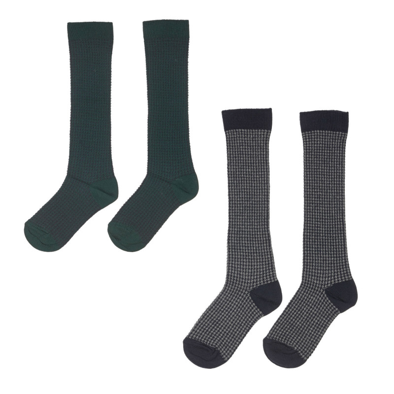 Σετ από δύο ζευγάρια κάλτσες σε γκρι και πράσινο  248587