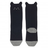 Κάλτσες με μήκος 3/4 και απλικέ γατάκι, μπλε Chicco 248601 