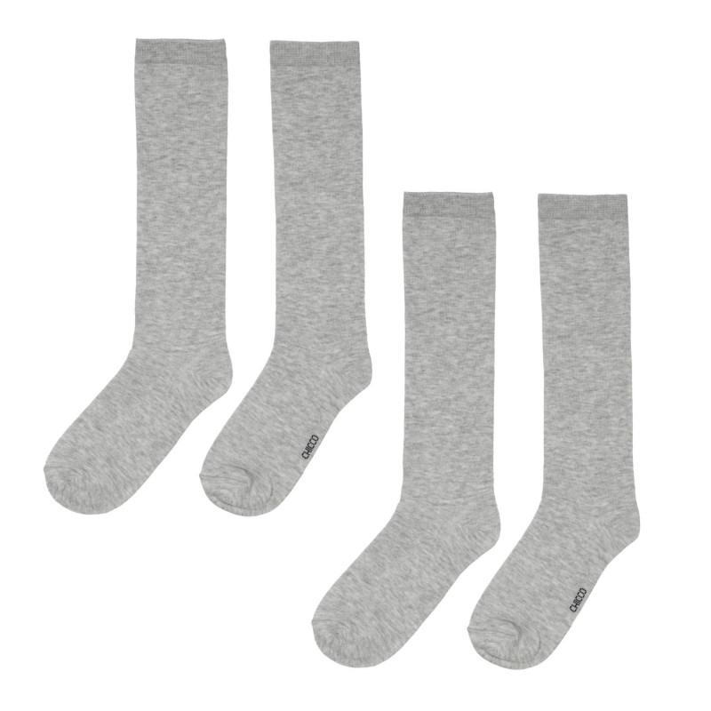 Σετ από δύο ζεύγη κάλτσες με το λογότυπο της μάρκας, γκρι  248614