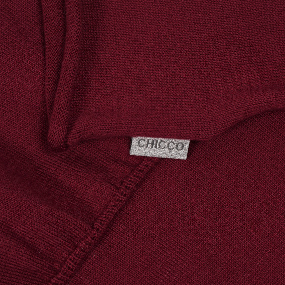 Βαμβακερό πλεκτό φόρεμα, κόκκινο Chicco 248619 2